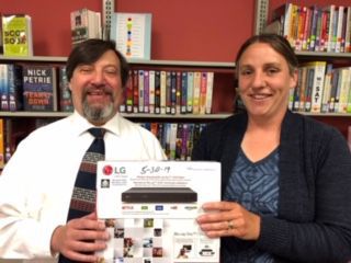 Friends group purchases Blue-ray/DVD player for library